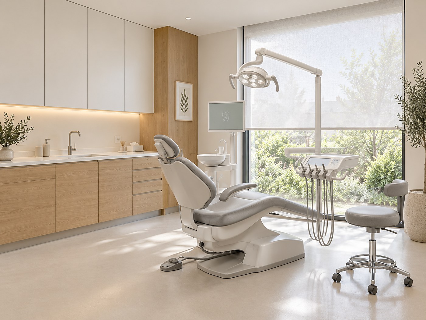 Dental surgery with custom cabinetry