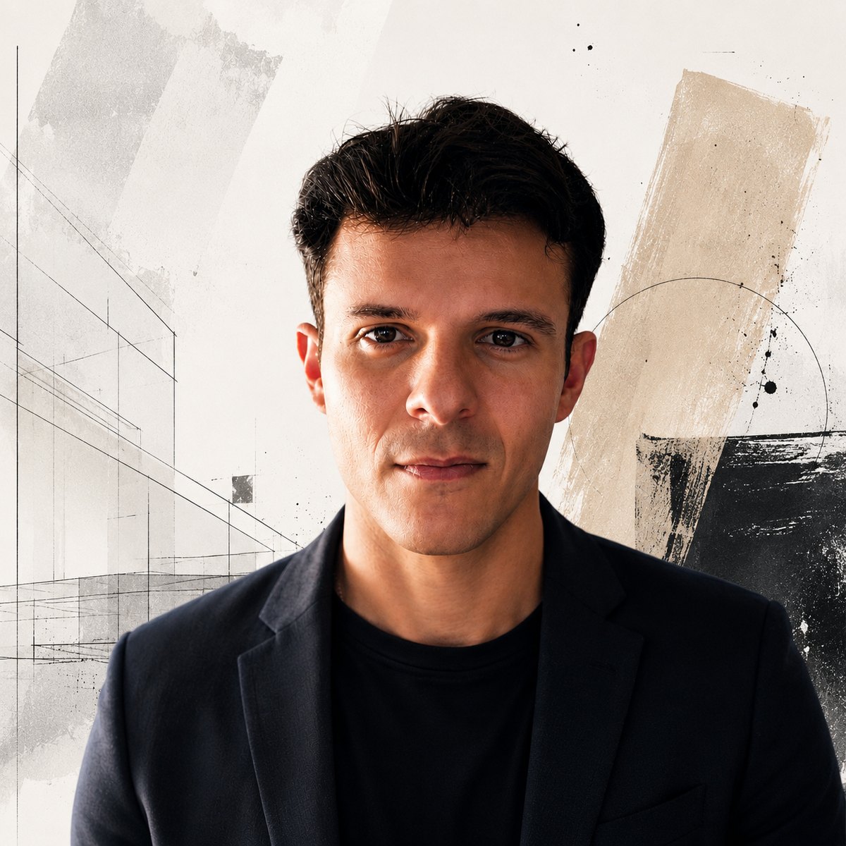 Portrait of architect Edoardo Rapiti
